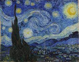 Известната халюциногенна картина на Ван Гог „Звездна нощ“.
